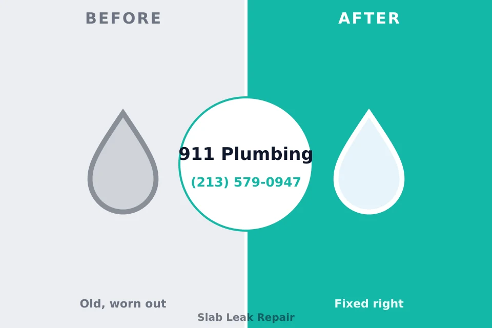Before and after: plumbing repair Desert Aire, WA